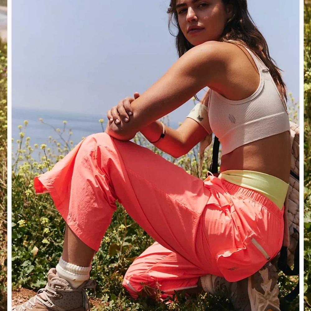 FP Movement by Free People Vibrant Coral Joggers - Picture 3 of 10